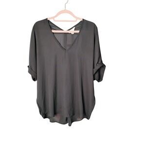 Decree Women's‎ V-Neck Dolman Sleeve Tunic Top Blouse Shirt Size L